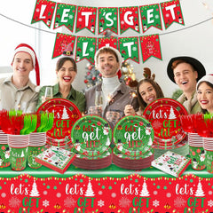 Yavxzvbw Let’s Get Lit tablecloth protects surfaces while adding color