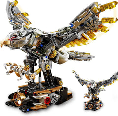 YB YIBO mechanical eagle building set displayed for immersive creativity and display