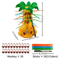Ybgocot Kids Monkey Game with 20 monkeys sparks cooperative play and strategy.
