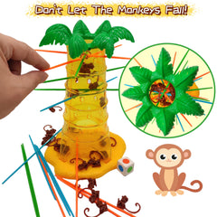 Ybgocot Kids Monkey Game colorful sticks heighten tension during each turn.