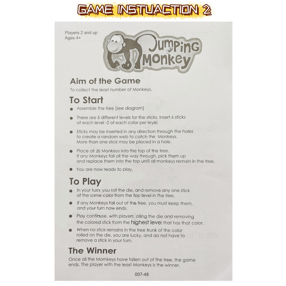 Ybgocot Kids Monkey Game is perfect for cozy family nights and gatherings.