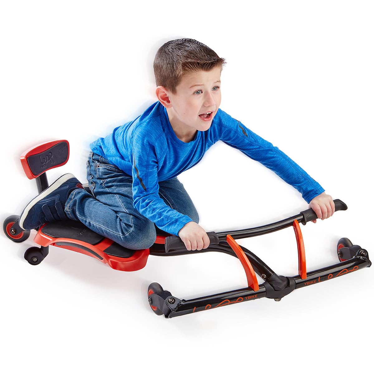 YBIKE Leap offers kneeling and sitting positions for varied play.
