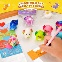 YBSOP Colorful Axolotl toys in 10 colors for play and focus