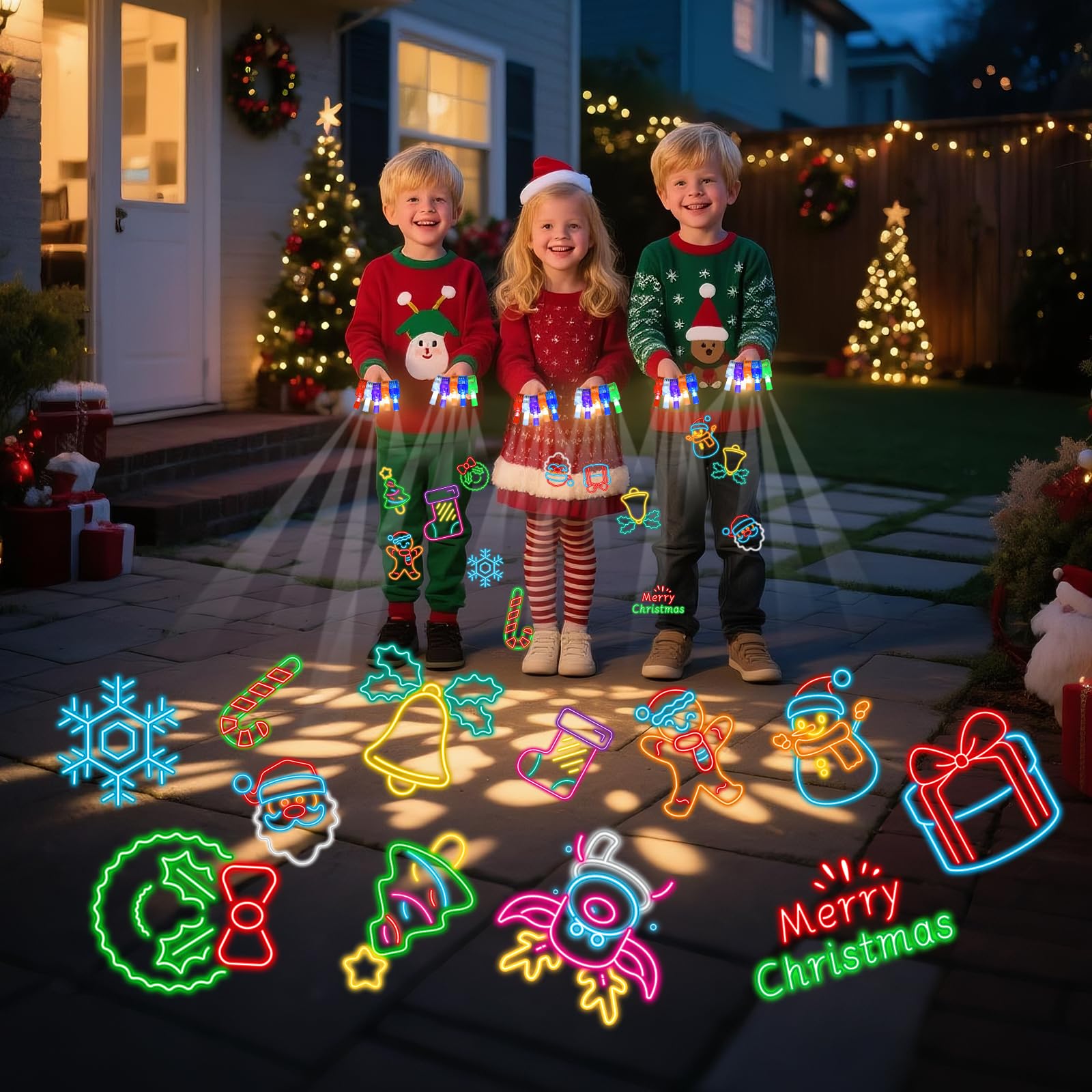 YBSOP Snowman neon finger light brightens kids' events with cheerful accents.