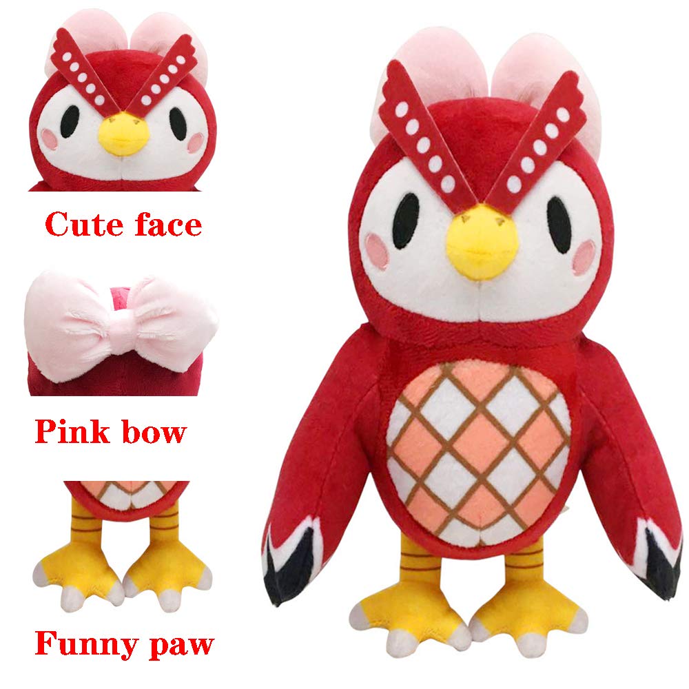 Ycixri Celeste owl plush body view; compact collectible for shelves.
