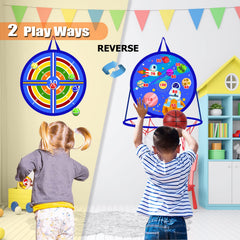 Ycosin safe dart board with 8 sticky balls for social play.