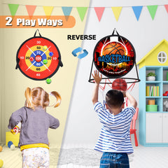 Ycosin sticky balls for multi-player dart game.