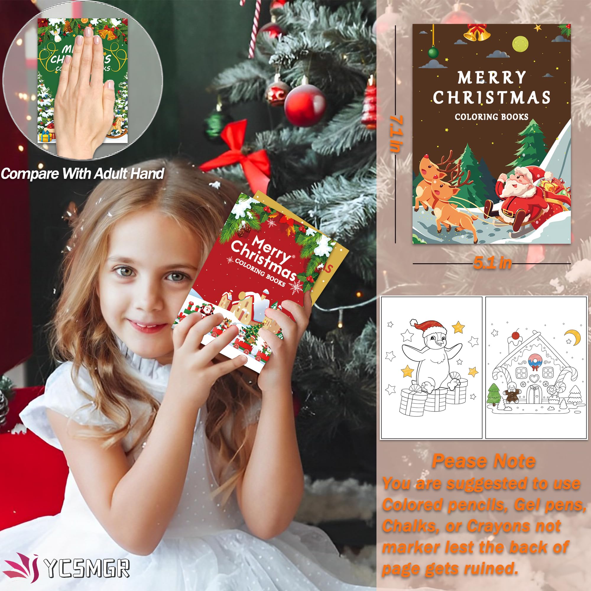 YCSMGR Santa Claus page supports festive storytelling during coloring