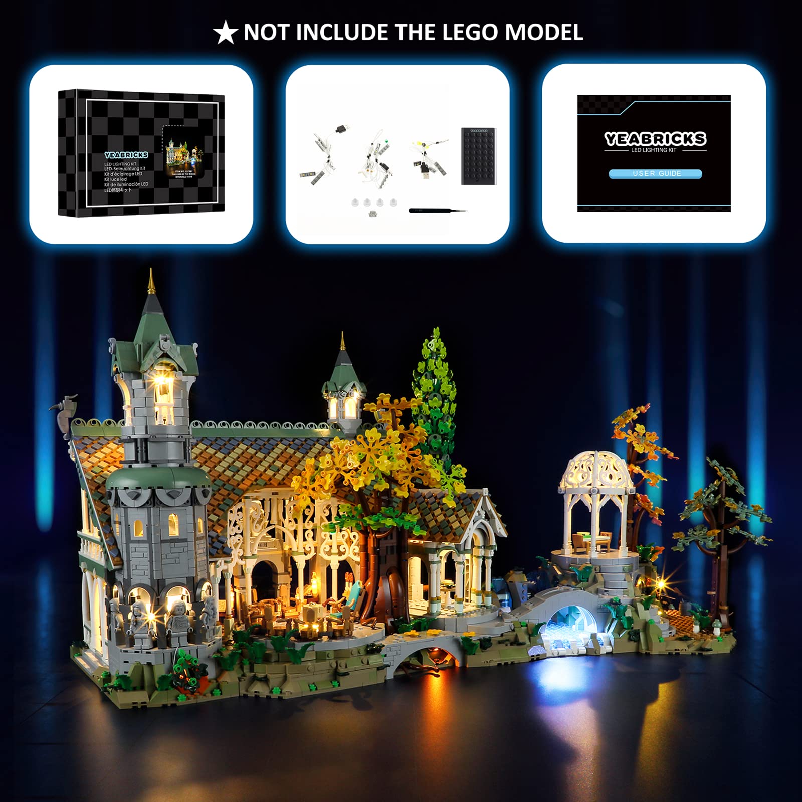 YEABRICKS Rivendell LED kit a thoughtful gift for LEGO enthusiasts.