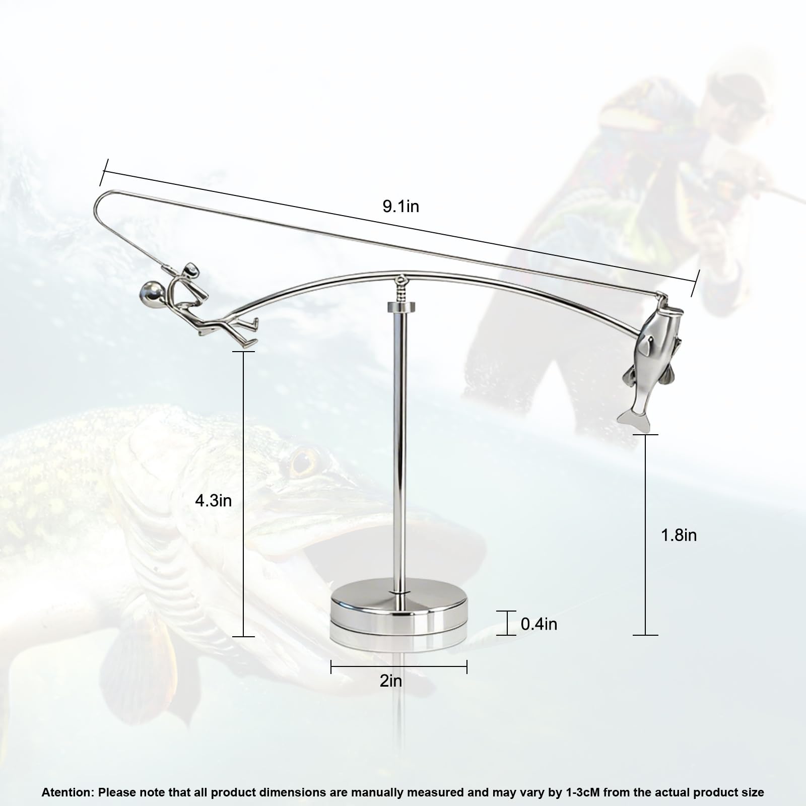 YEAfEAti Fisherman Balancing Sculpture gift packaging concept perfect for anglers