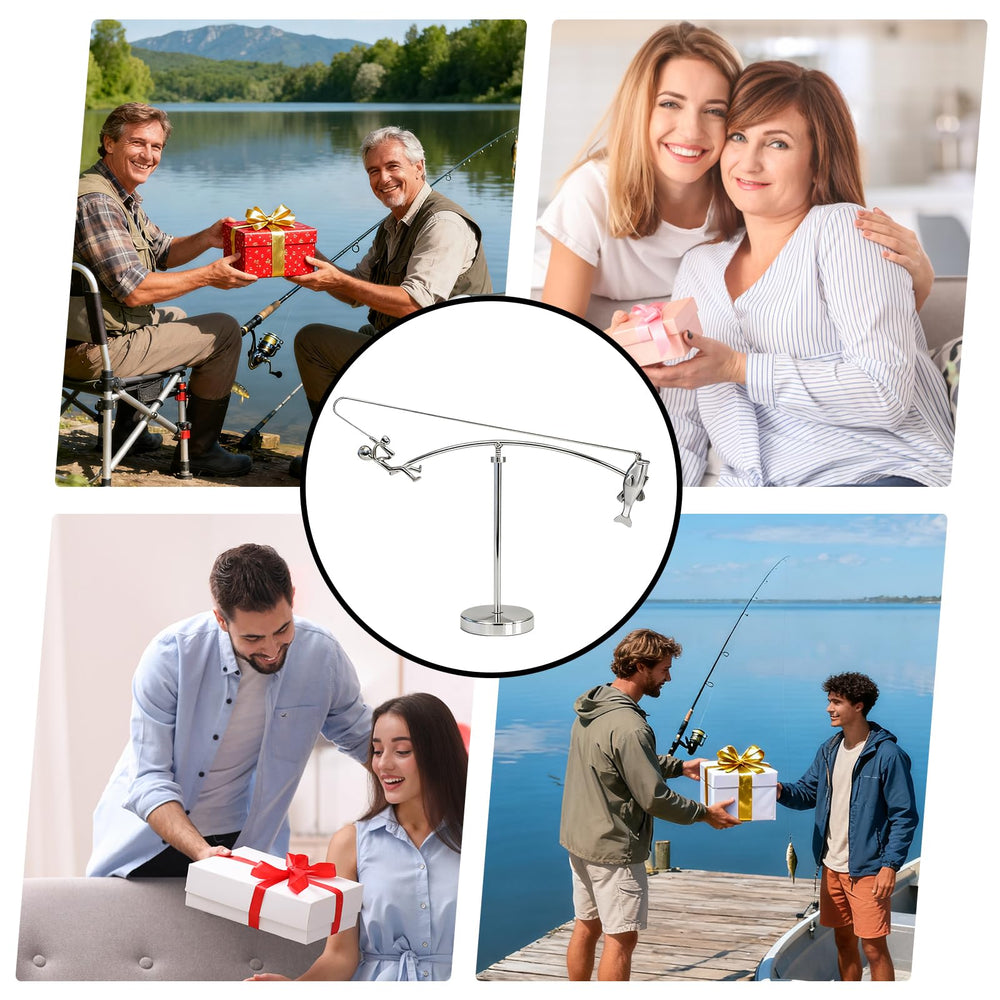 YEAfEAti Fisherman Balancing Sculpture home decor setup adding a conversational art piece