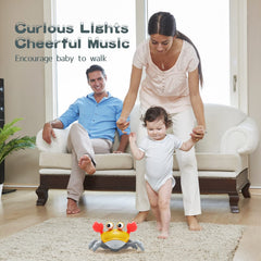 Yeaye Crawling Crab Toy sparkling lights and cheerful music invite responsive play.