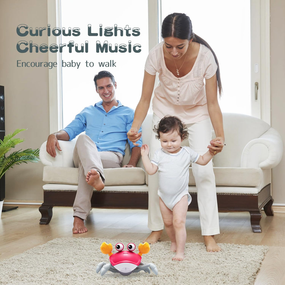 Yeaye Crawling Crab toy lights and music engage sensory play.