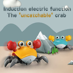 Yeaye Crawling Crab lights and music enhance tummy time play and engagement.