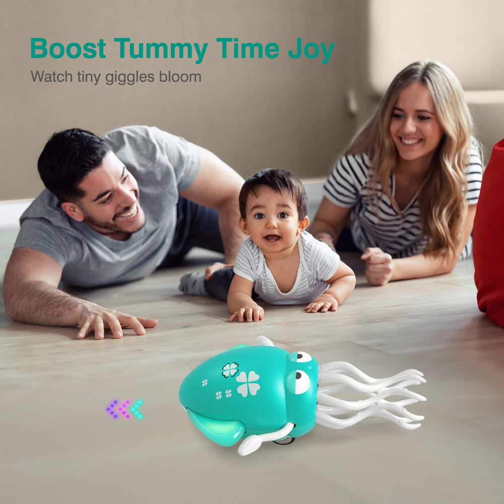 Yeaye Dancing Squid toy with LED lights for vibrant sensory play.