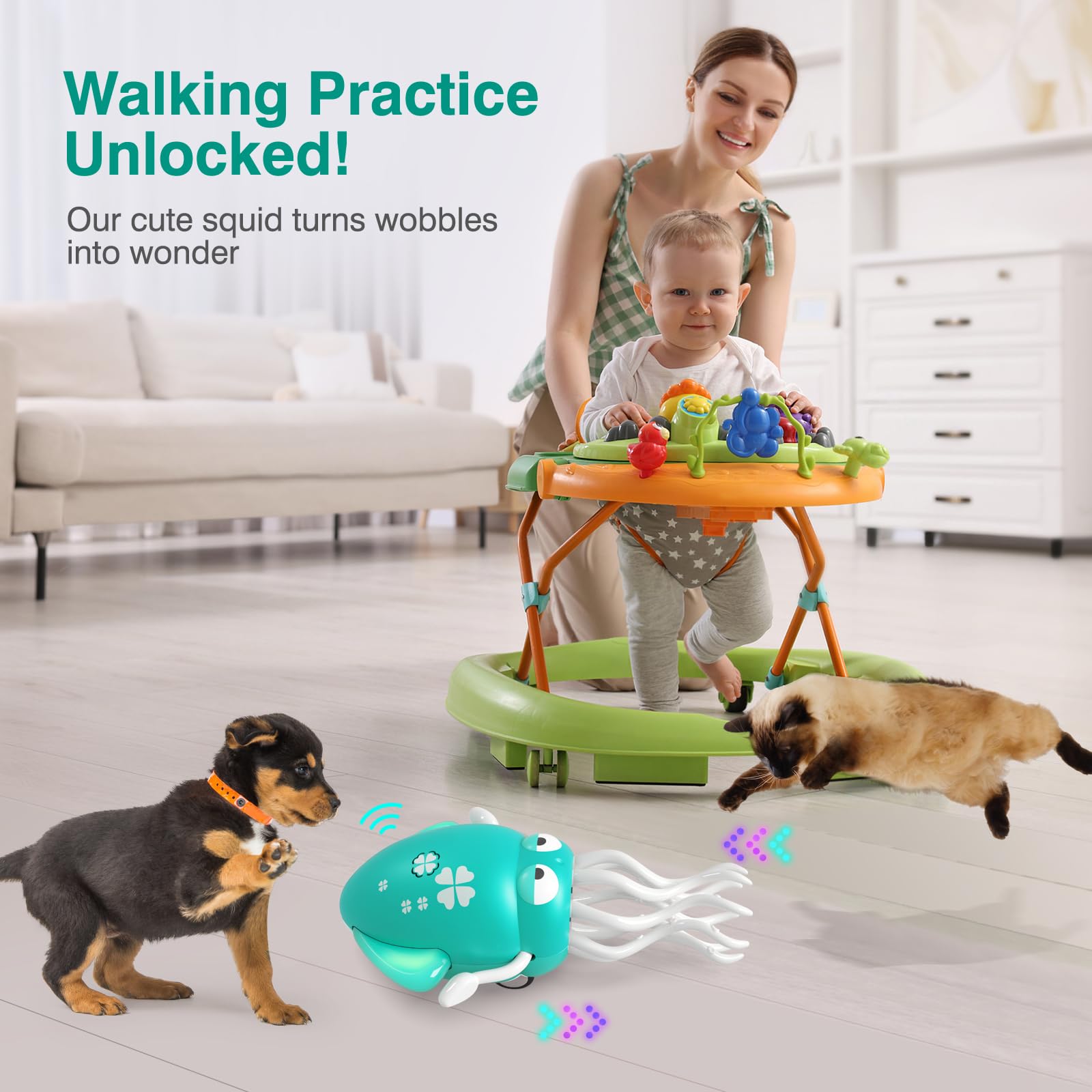 Yeaye Dancing Squid toy with music control for engaging playtime.