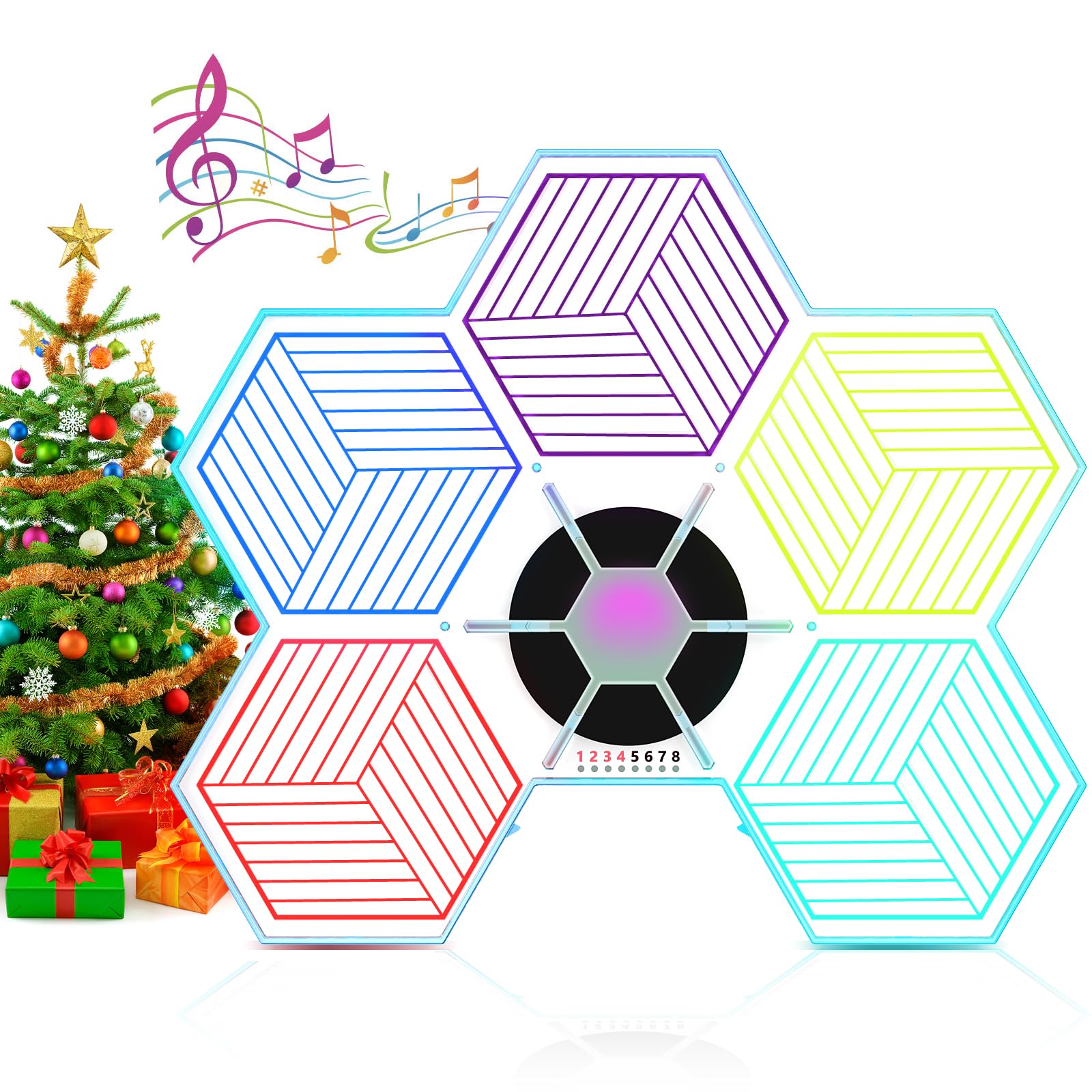 Yeaye Montessori game board with light and sound enhances hand-eye coordination.