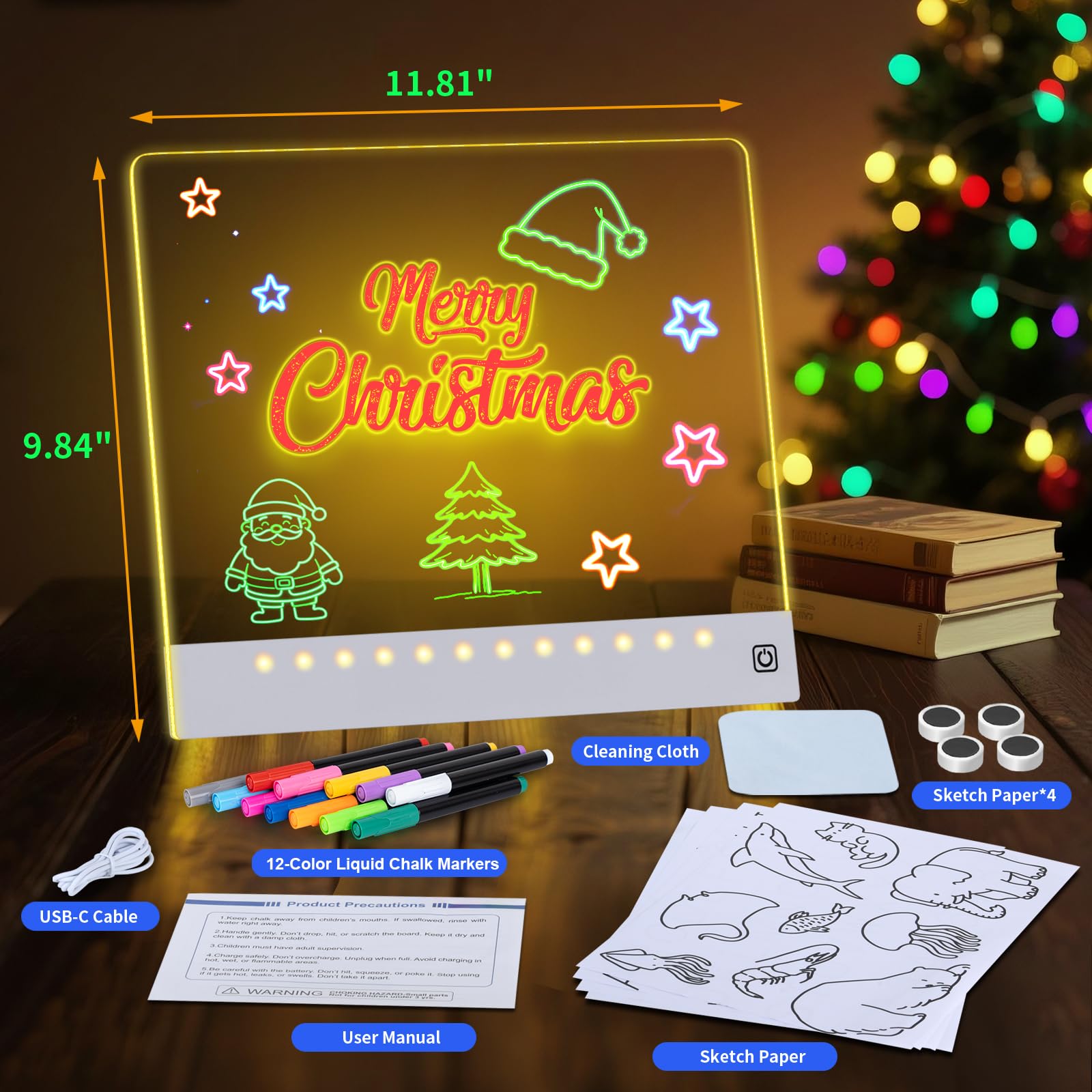 Yecuip Lumi Board kids-friendly use case promotes drawing and color play.