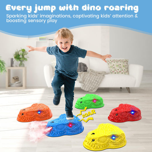 YEE BY ONE stepping stones with non-slip bottom for stable indoor use.