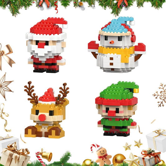 Yee hfafa Santa design building blocks set close-up for imaginative holiday play