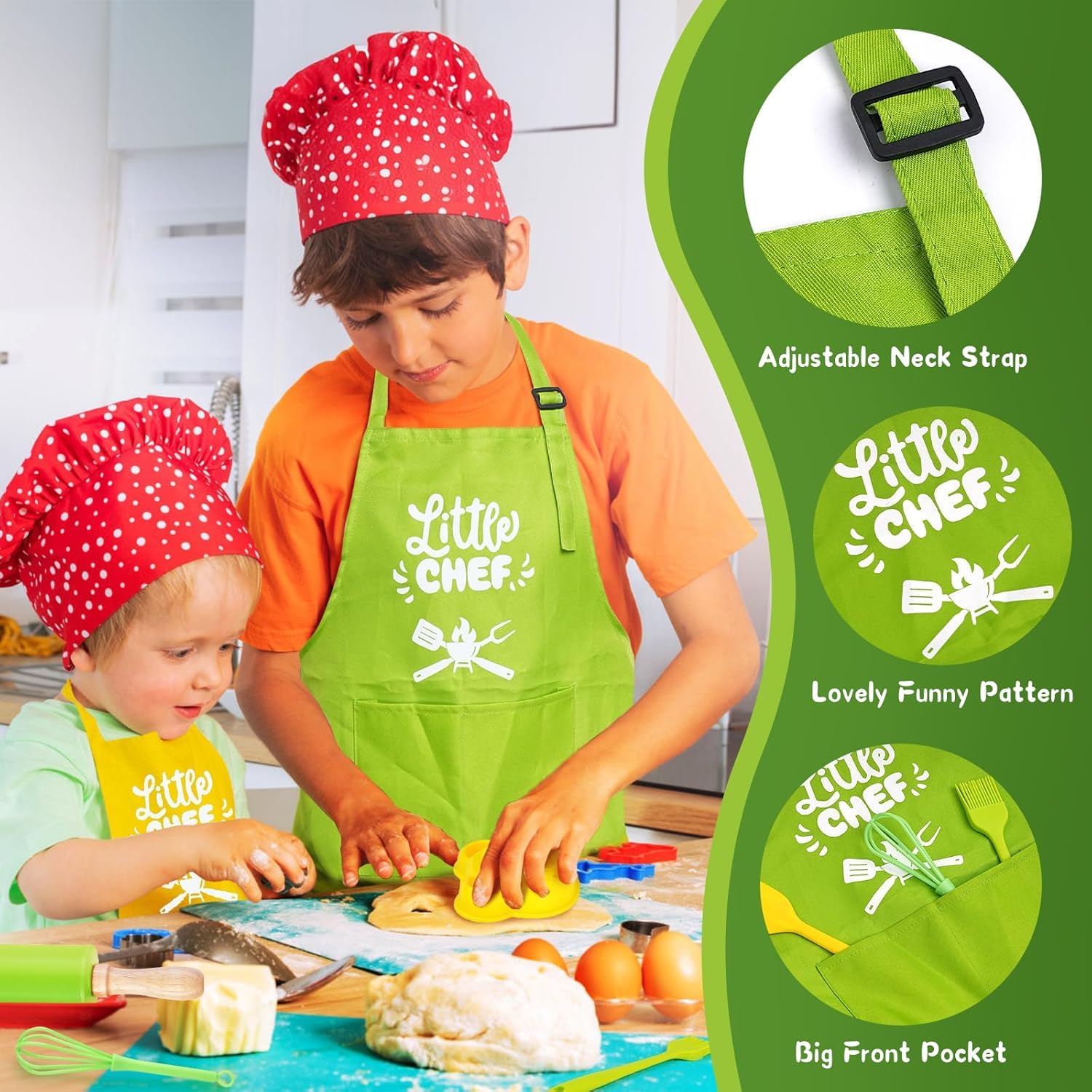 Yeeammk matching cutting boards set encourages hands-on practice.