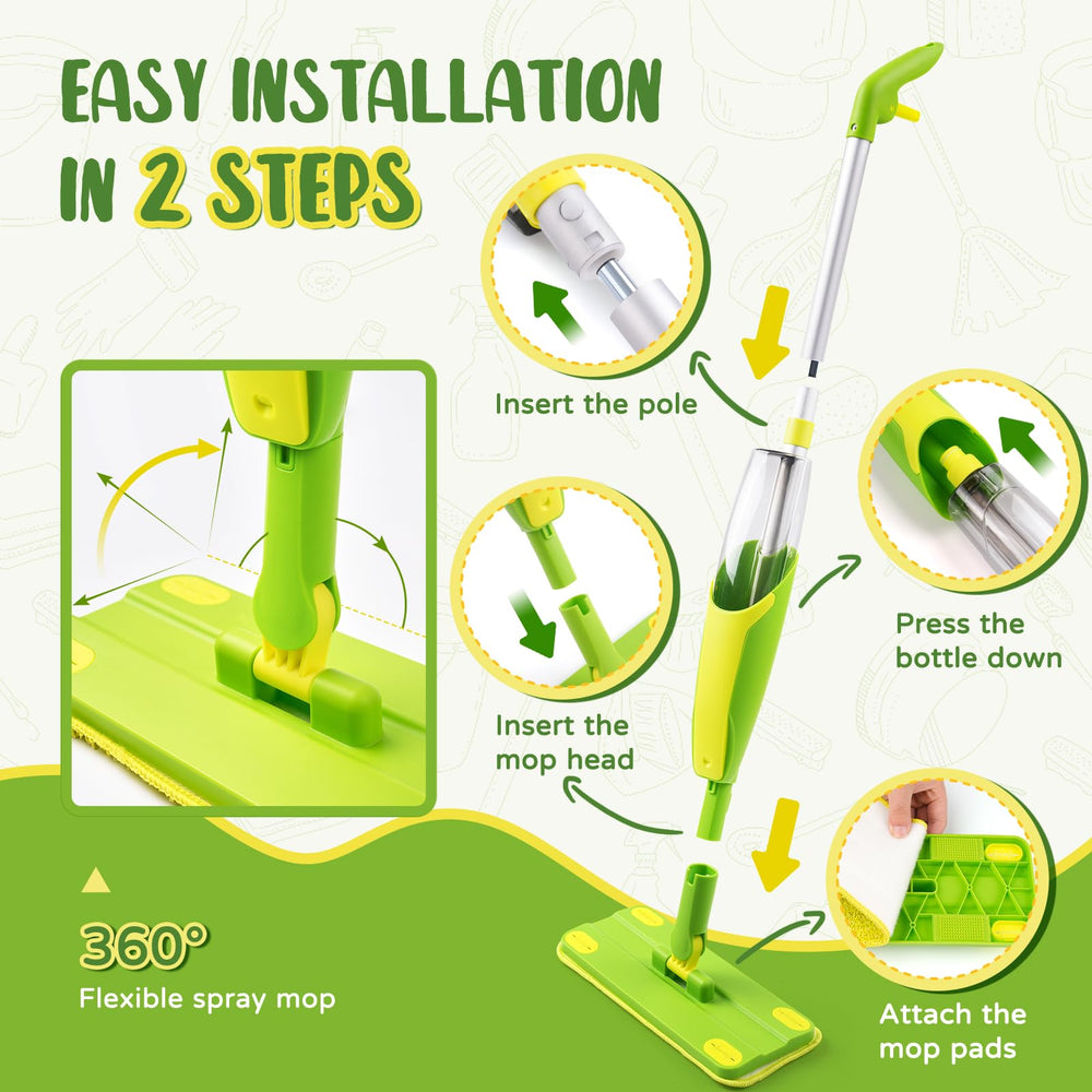 Yeeammk toddler mop with real spraying action sparks engaging cleanup moments.