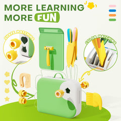 Yeeammk toddler knife set with PP material and no sharp edges.