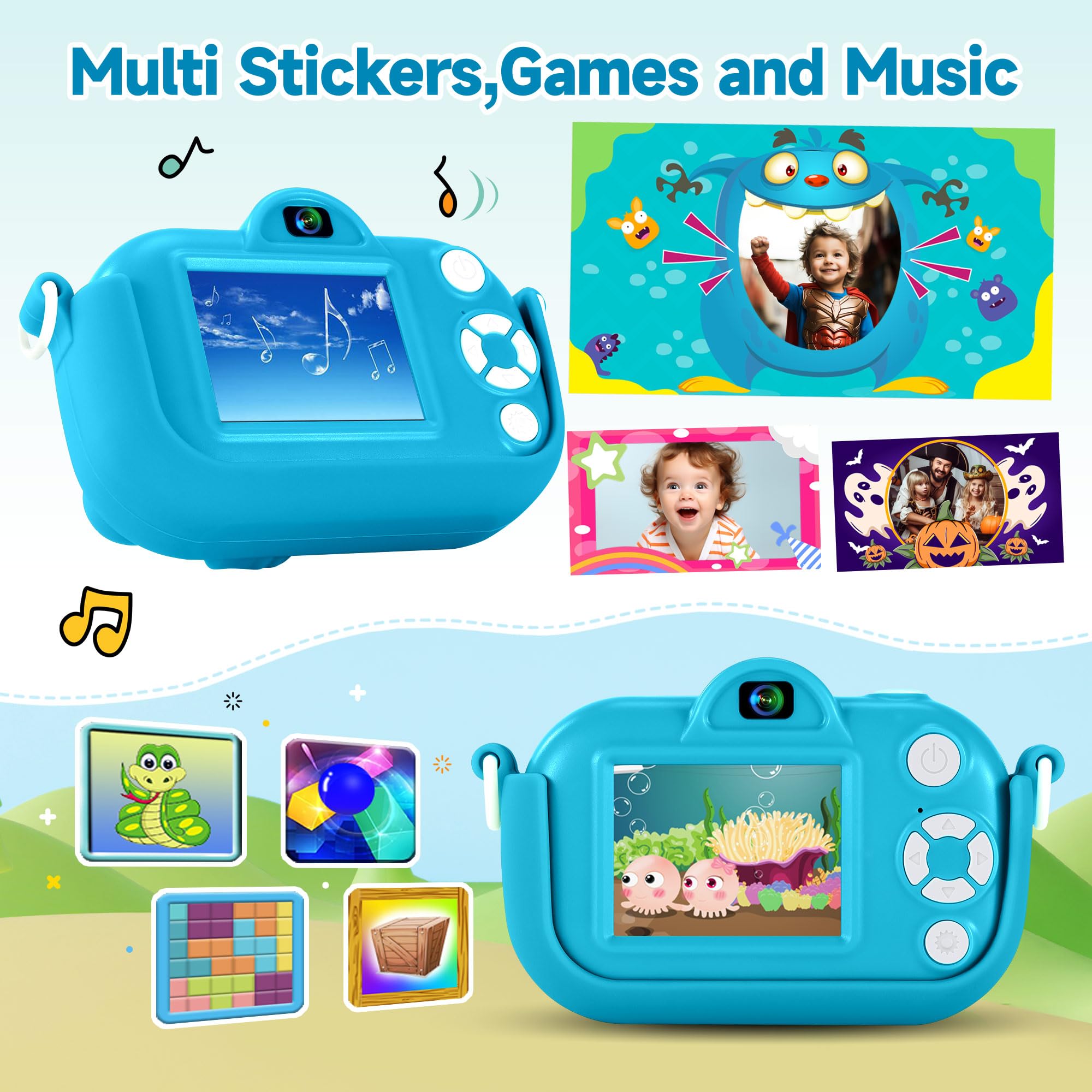 YEEHAO camera 1080P video capability for crisp kid-made videos