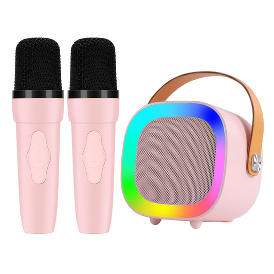 YEEHAO karaoke mini with two microphones for duet and clear audio