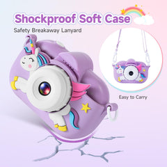 YEEHAO kids camera shockproof soft case protects during play