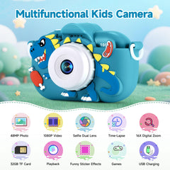 YEEHAO kids camera side view in silicone case for dropped-proof fun