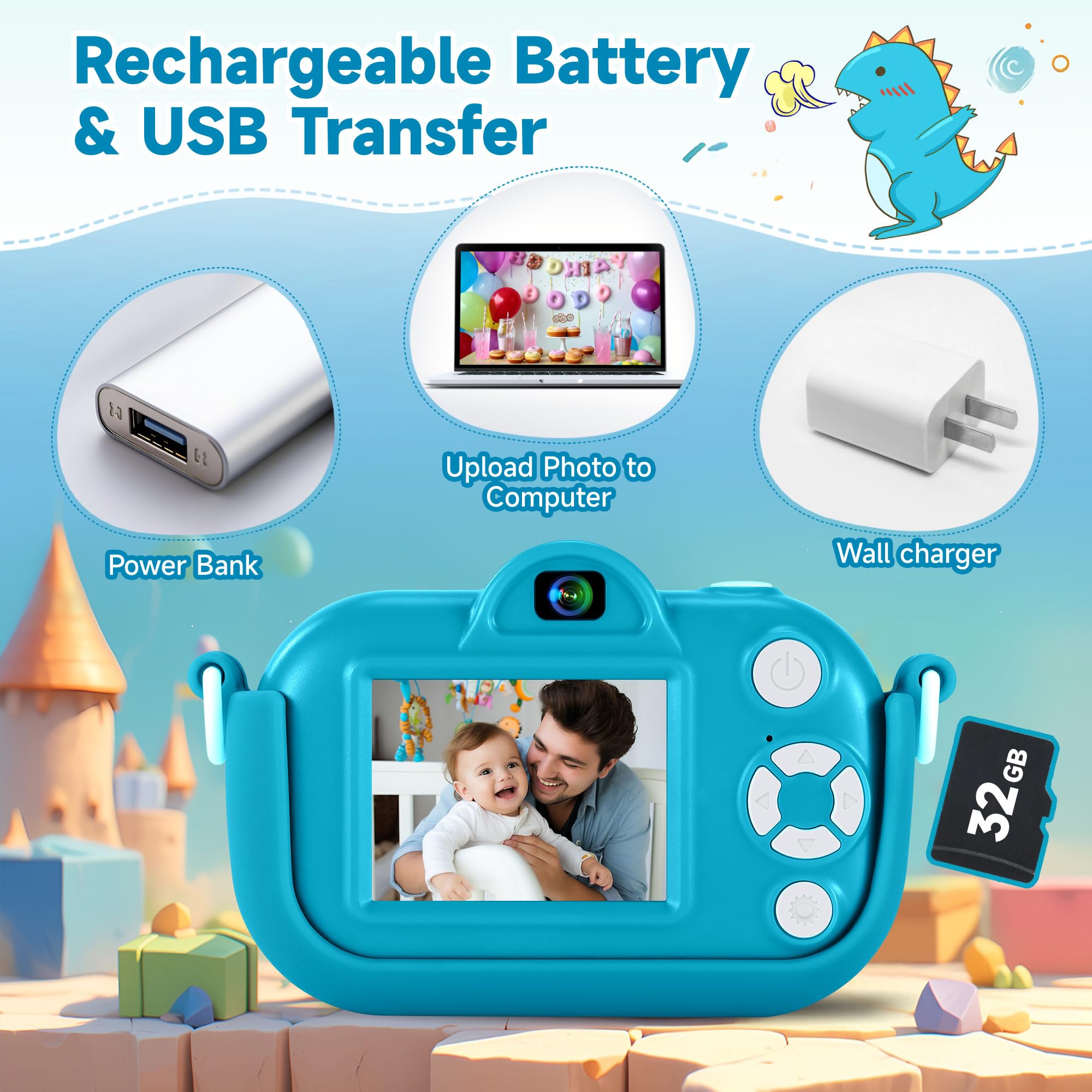 YEEHAO camera with fun stickers to decorate pictures