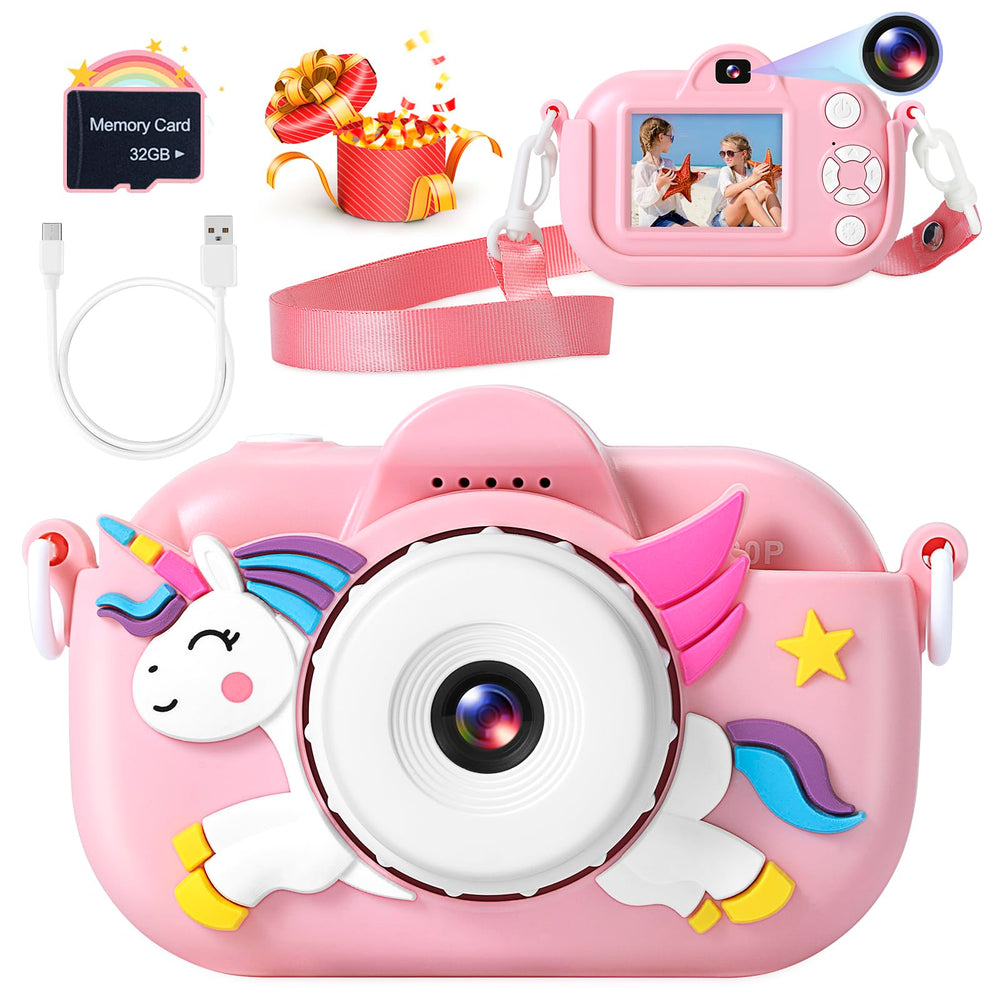 YEEHAO 32MP kids camera front view ideal for bright selfies and outdoor photos