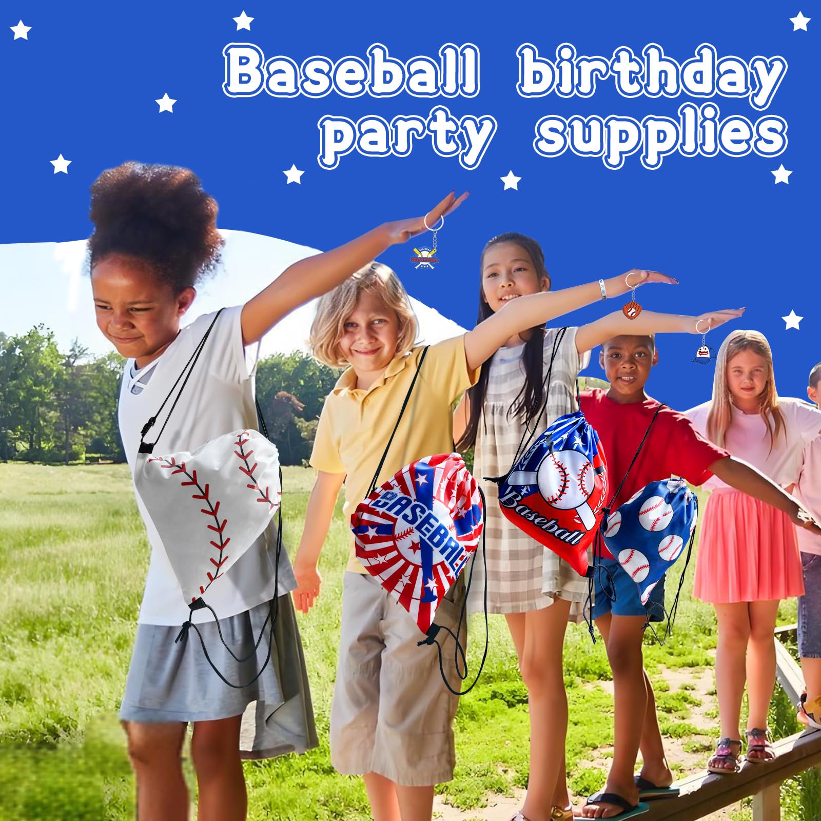 Yeepestmi baseball stickers for decorations and easy labeling