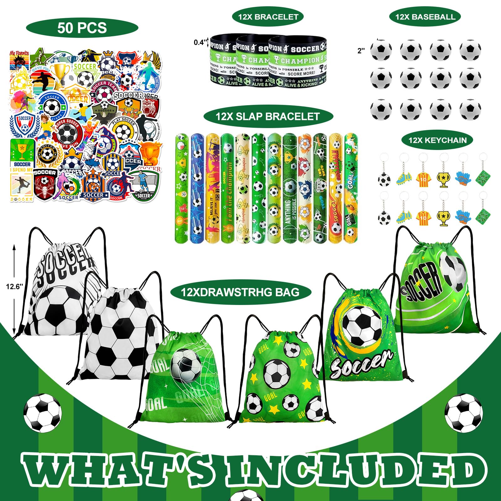 Yeepestmi mini soccer balls with authentic look for quick party games.