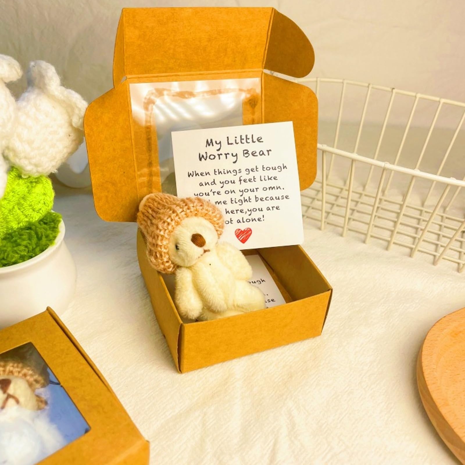 Yeesam back-to-school bear in box — motivating companion for students.