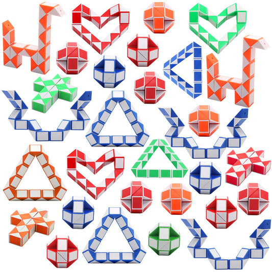 Yeetec snake cube assembled for tactile puzzle play and problem-solving.