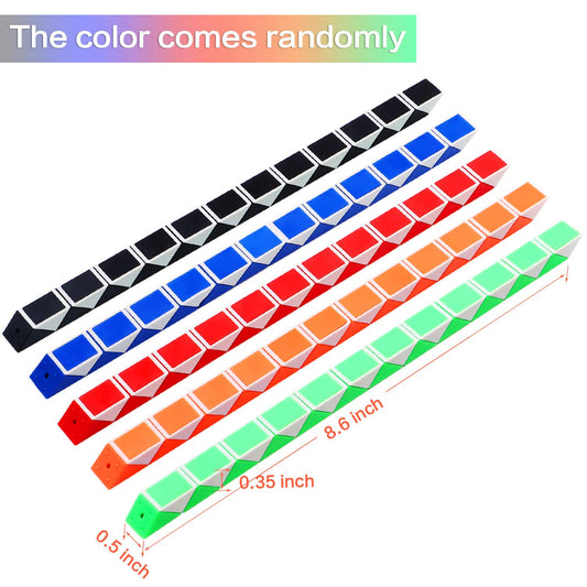 Yeetec snake cubes in mixed colors spark quick, portable brain games.