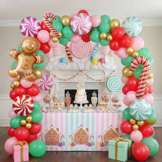 yeewaka Gingerbread foil balloon adds playful character to your festive centerpiece.