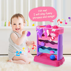 YEGEER ball-feeding action animates the mouth mechanism for playful learning.