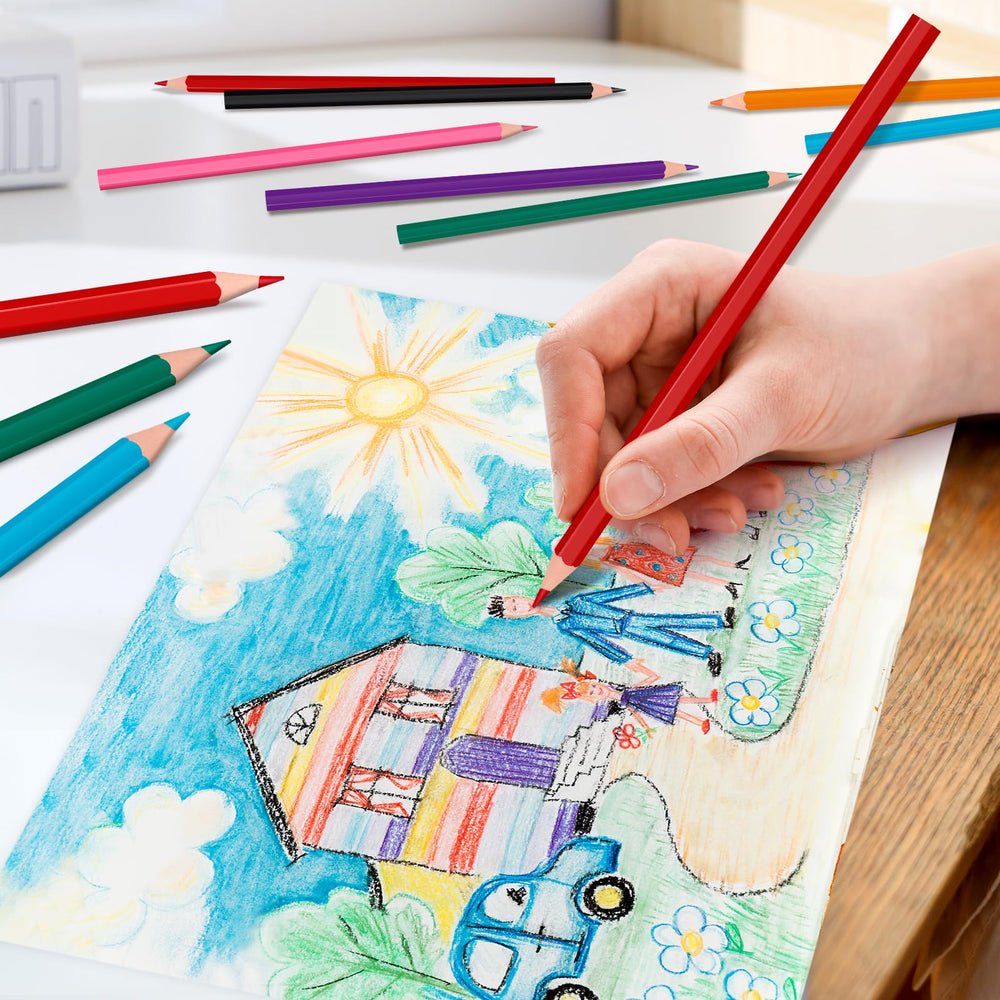 YEGEER child-friendly pencils in use with smooth color payoff.