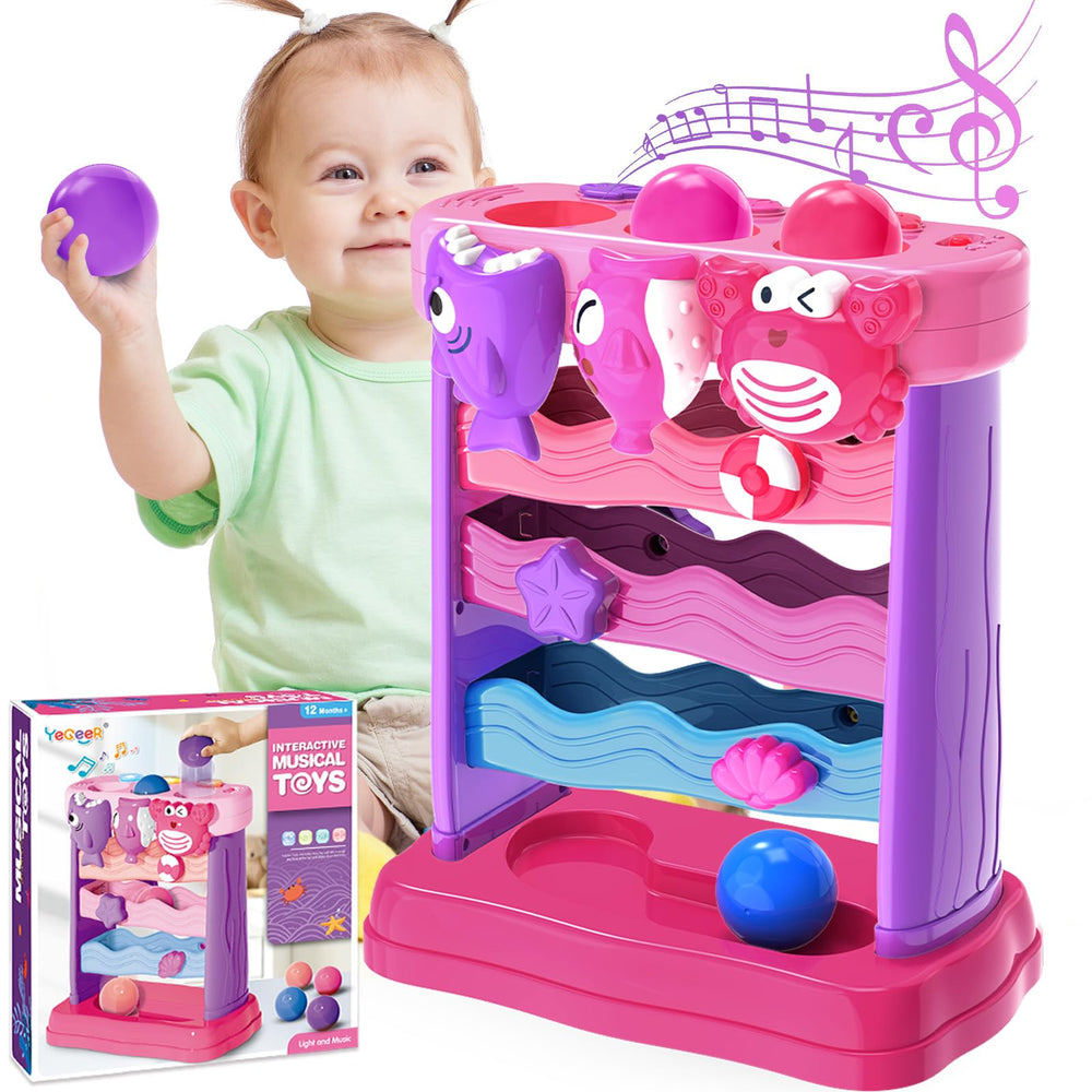 YEGEER marine animals with balls for feeding interaction, engaging early motor skills.
