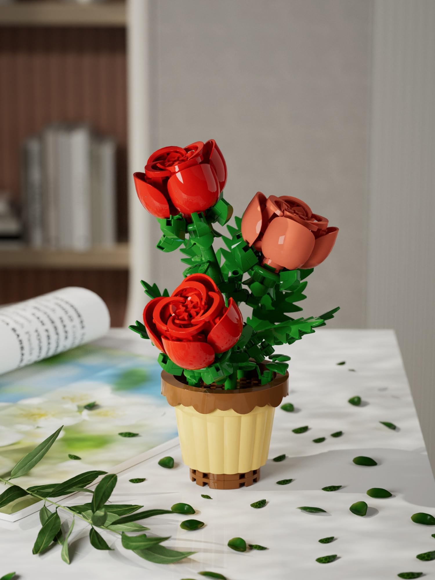 YEIBOBO Flower pots display adds a botanical touch to any room