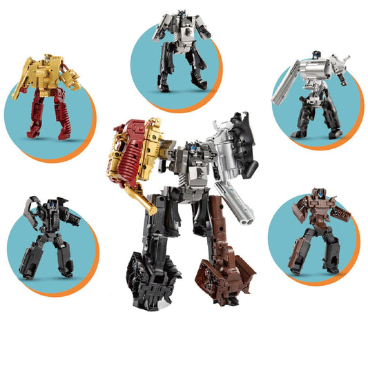 YEIBOBO! mini transforming robot assembly 1 encourages imaginative play for kids.