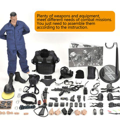 YEIBOBO mini weapons and gear for safe pretend missions.