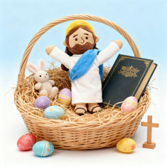 Yelakey Jesus plush as baptism gift or prayer companion
