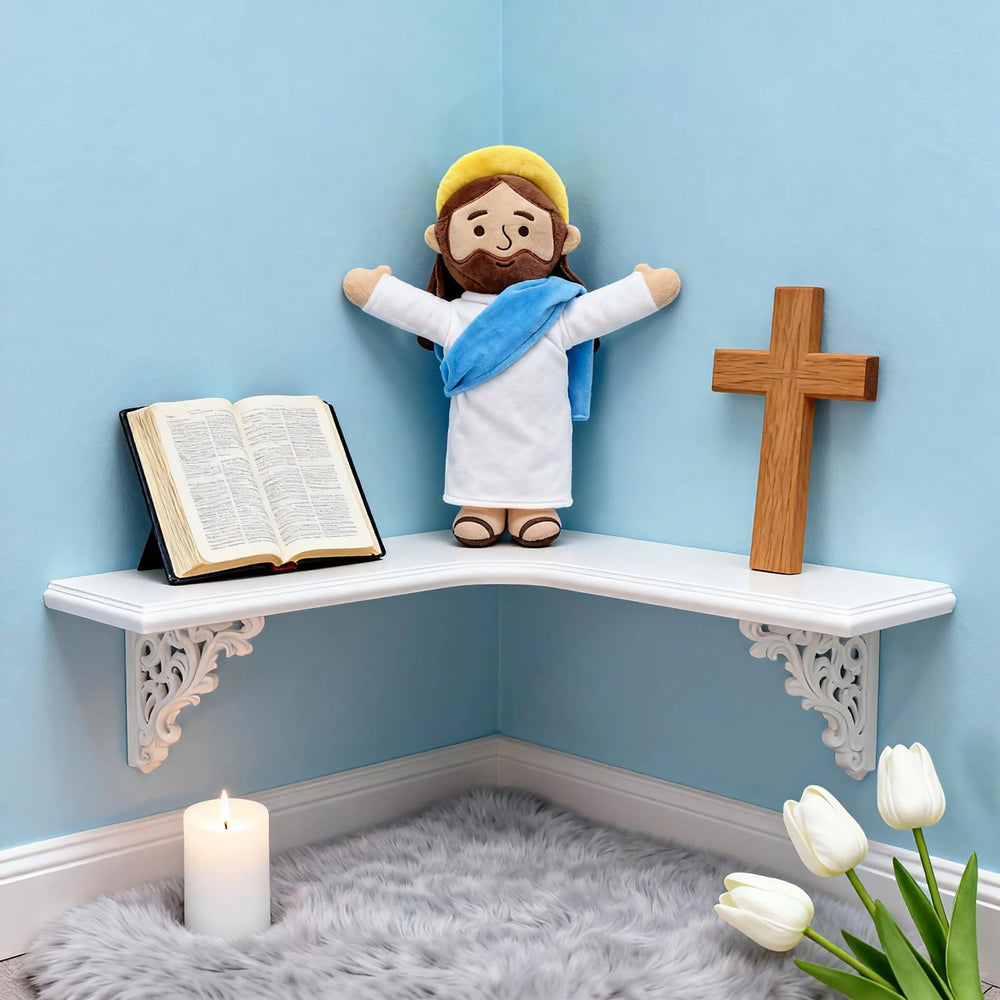 Yelakey Jesus plush, two natural skin tones for inclusive representation