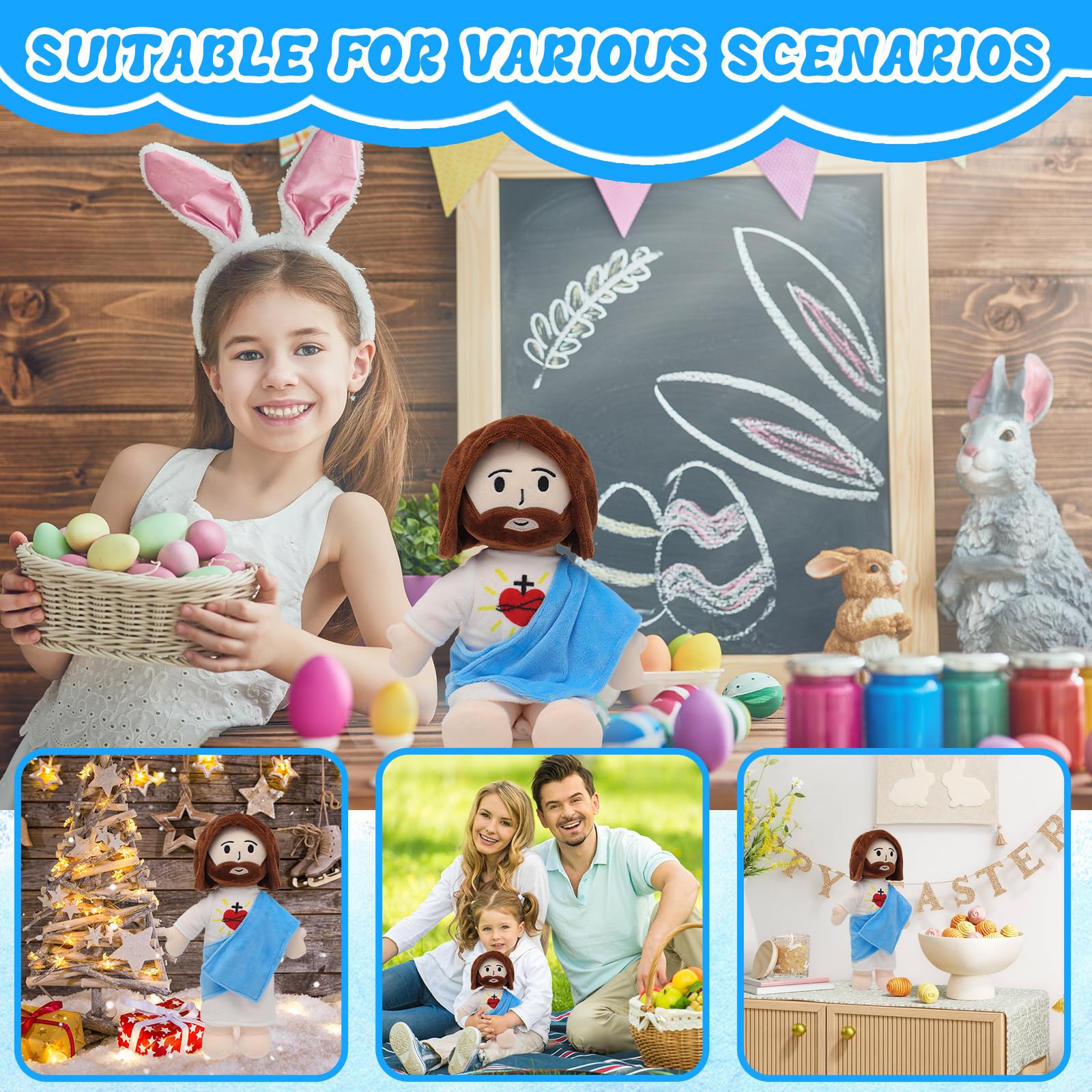 Yelakey baptism gift plush, meaningful keepsake for milestones.