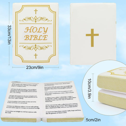 Yelakey Bible Pillow Plush with embroidered cover detailing for decorative appeal