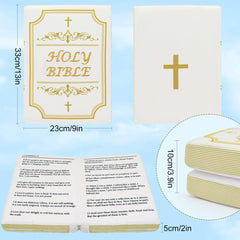 Yelakey Bible Pillow Plush with embroidered cover detailing for decorative appeal